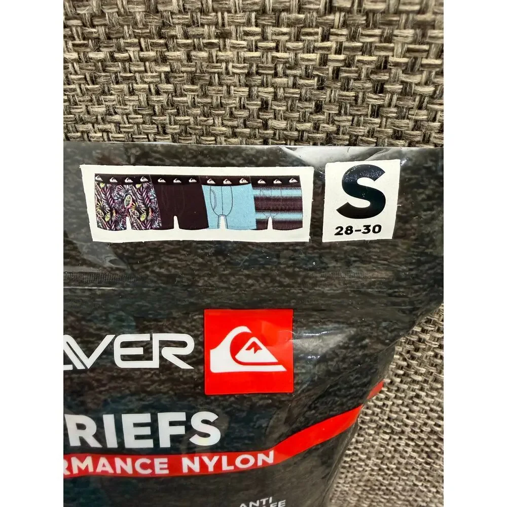 Quiksilver 4 Pack Performance Mesh Boxer Briefs Size Small 28-30 NIP